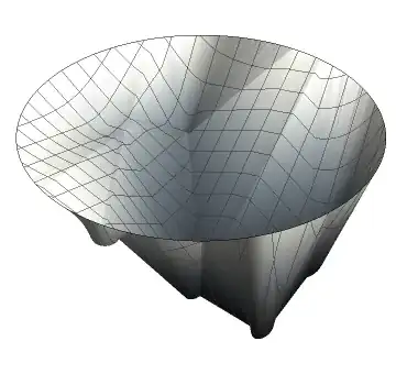 This is a different circular sheet with dents in it.