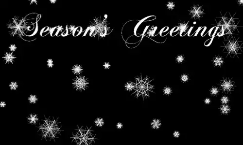 Season's Greetings Snowfall