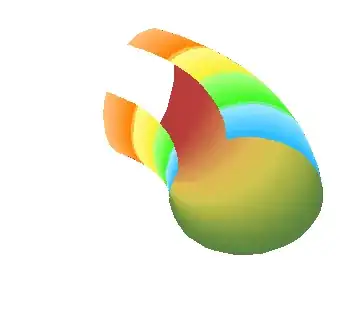 torus section with differently-colored faces