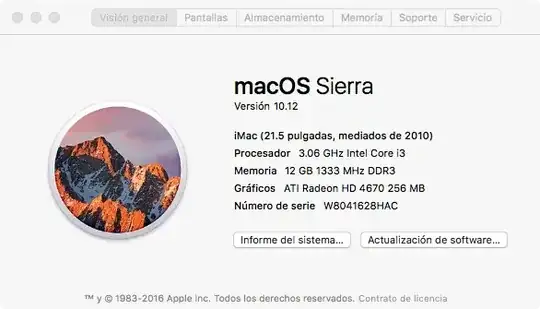 My iMacs specs