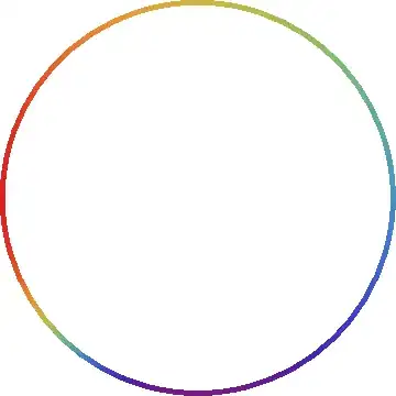 Nearly rainbow circle