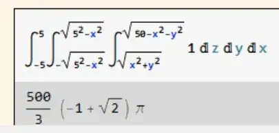 Double Integral and Evaluation