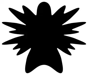 bilaterally-symmetric inkblot