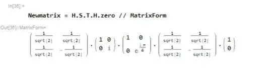 The output that is showing