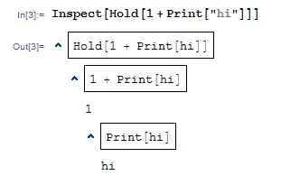 screenshot showing inspection of held expression