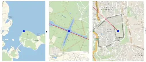 path segments at Dome, Versailles and Oak Island