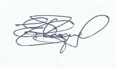 Scanned signature