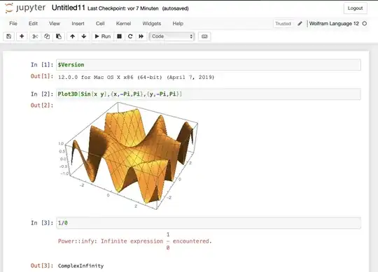 screen of Wolfram language for jupyter