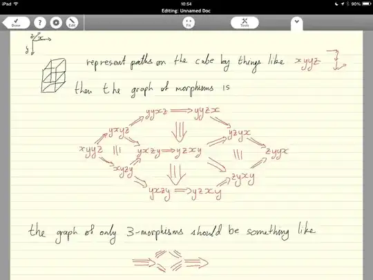 Two three cubes sharing a face