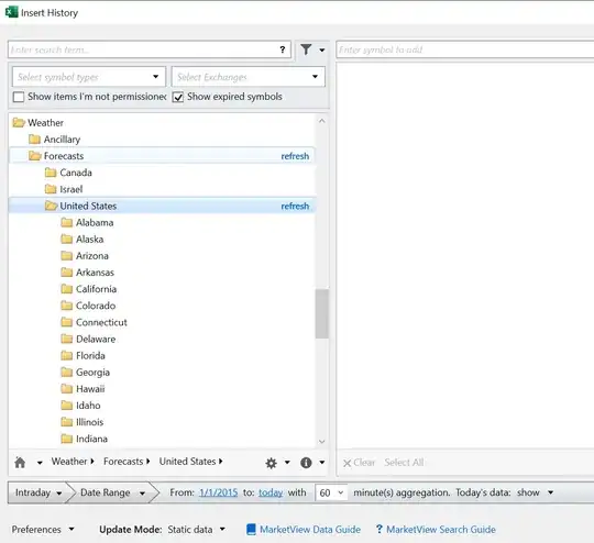 MarketView weather forecast