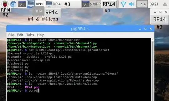 Screenshot with all four options
