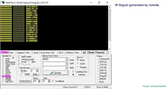 remote generated IR code
