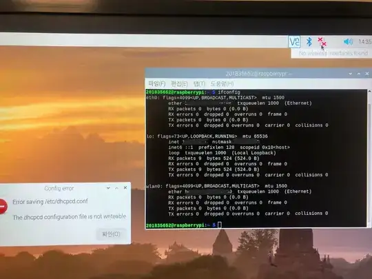 the error notification