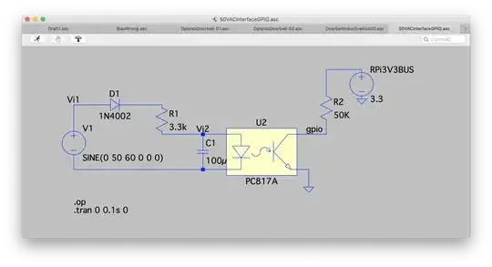 opto-coupler interface to 50VAC