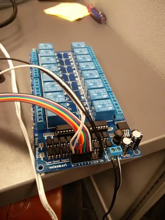 Power connections to relay
