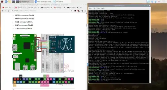 Python coding based on the websites I've used in order to try to get my tag to read