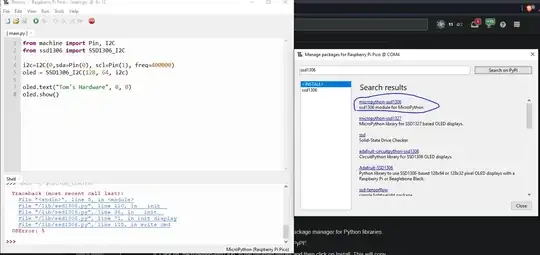 this is an image of the ssd1306 that i chose in thonny