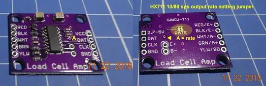 hx711 rate setting jumper