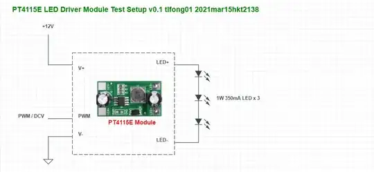 led module test setup