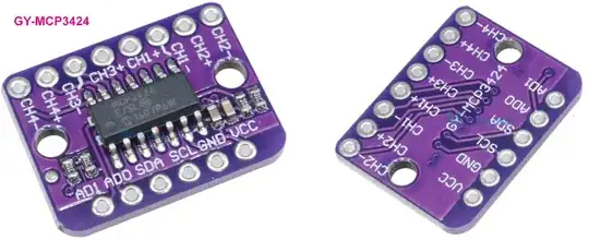 gy-mcp3424 module