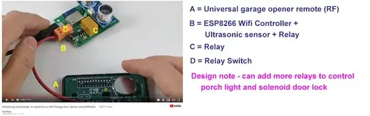 open garage opener extended to control porch light and solenoid door lock