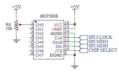 MCP3008 schemetic diagram
