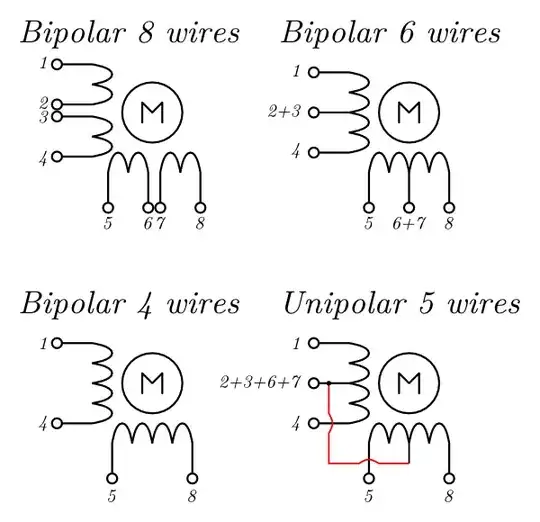stepper motor wiring