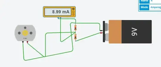Simulated circuit - Current