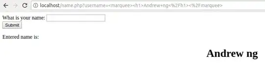Code Injection in not sanitized field