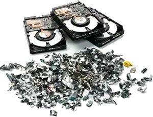 Hard drive shredding