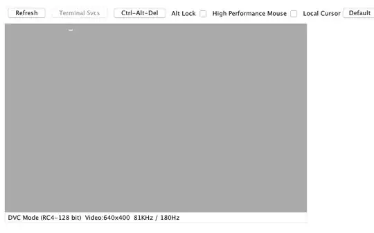 Remote Console from iLO2 - The screen and the cursor keep blinking