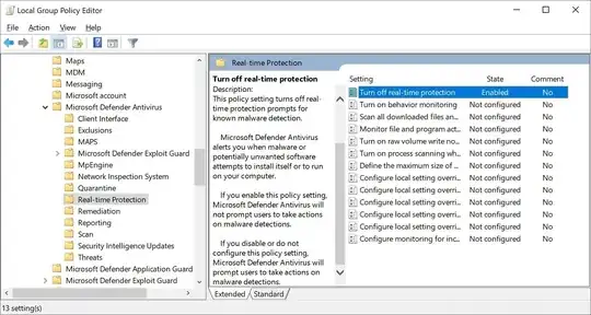 disable real-time protection alerts