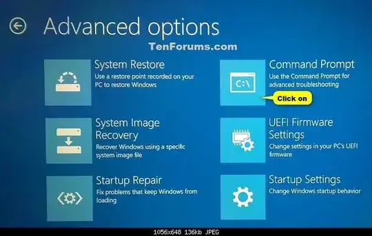 Click on Command Prompt