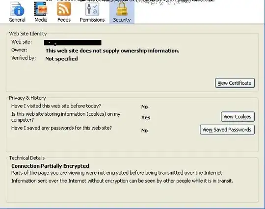 screenshot of popup window