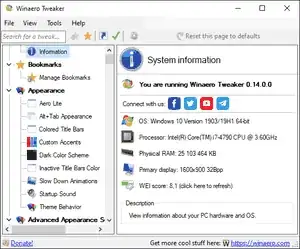 Winaero Tweaker