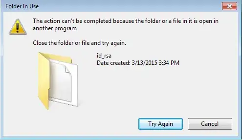 Folder In Use Screenshot