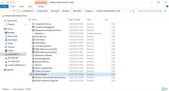 Entering Task Scheduler