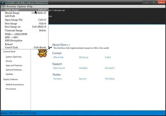 Choose "File" -> "Apply Image" in DISM++