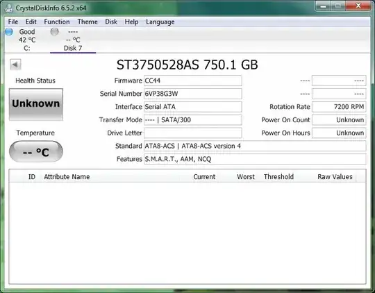 Disk in CrystalDiskInfo