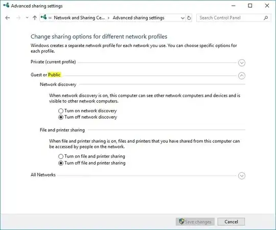 Public Network profile