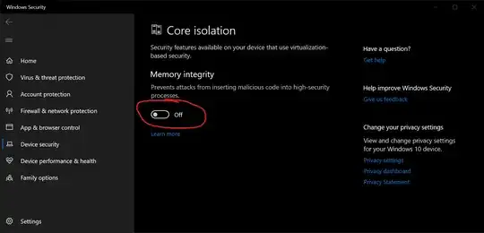 Windows Security screenshot