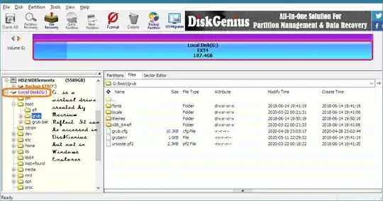 Viewing ext4 virtual drive in DiskGenius