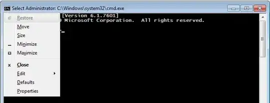 Command console control menu
