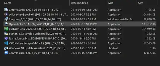 File names after error in backup