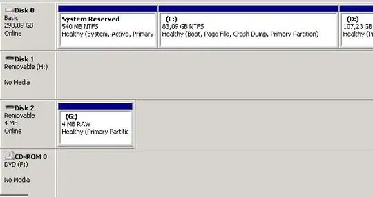 Windows Disk Management screenshot