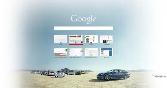 Chrome new tab screen