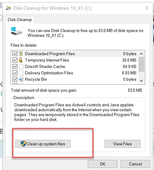 Disk Cleanup