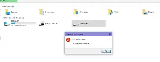 My Computer SC - can't access my external HDD