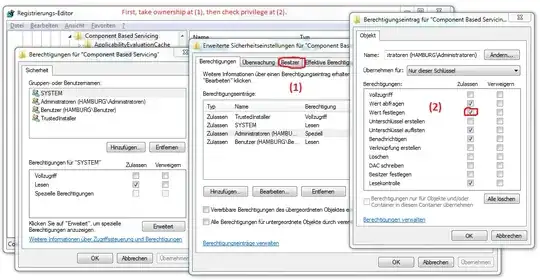 Take ownership and grant yourself write permission