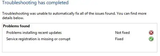 Troubleshooter complete